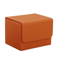 China Polybag Deck Card Box PU Trading Card Holder Case With Side Loading SGS factory