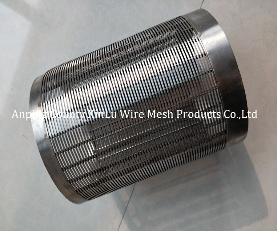 China Stainless Steel 2205 Wedge Wire Screen Tube with 219mm Johnson Water Well Screen Pipe factory