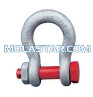 China Marine Shackle Safety Bolt Type Anchor Shackle MLG 346 High Strength High Quality Anchor Chian Shackles Steel Shackles factory