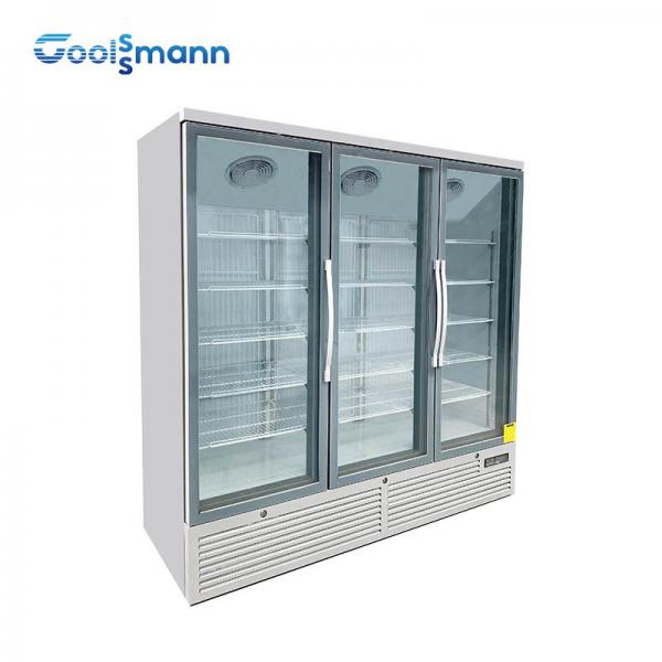 Quality LED Lighting Glass Door Freezer 1260L Thermal Gasification Frost Front Fridge for sale