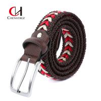 China Wax Rope Braided Men'S Belt Perforation Free Breathable Casual Denim Belt factory