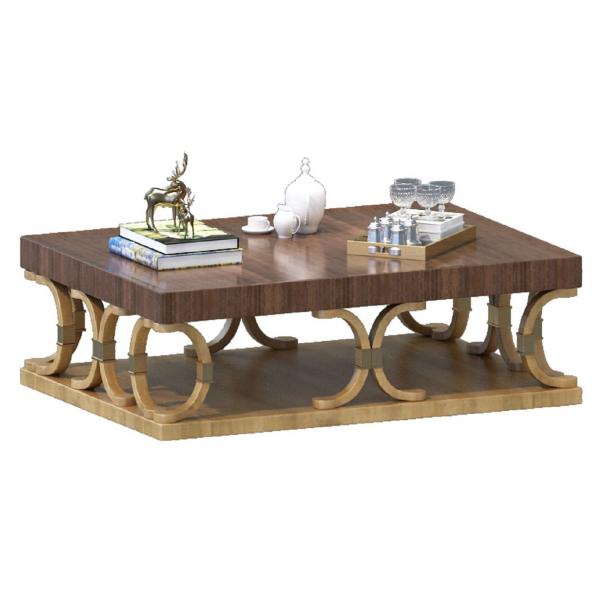 Quality Solid Wood Oak Sturdiness European Style Coffee Table 1000*750*450mm for sale
