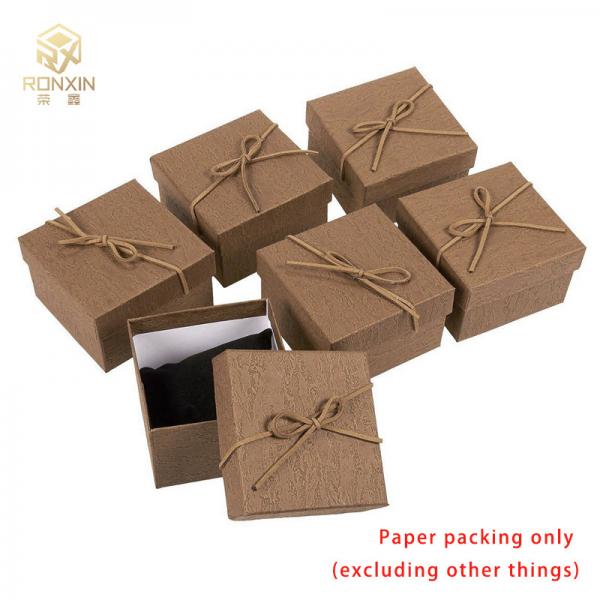 Quality Recycled Customized Rectangular Kraft Paper Gift Box For Sweet Candy for sale