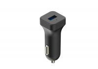 China Black Single USB In Car Charger 5V 2.4A 12W High Speed 2400ma factory