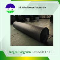 China Grab Tensile Geotextile Fabric For Roads , Black 136g Woven Polyethylene Fabric factory