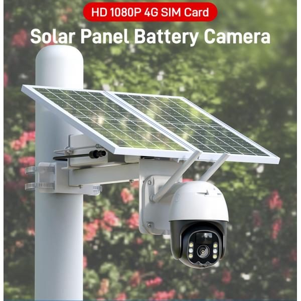 Quality 5 Inch Solar Power 4g Wifi Security Camera LCD Display 3.7V Input Voltage for sale