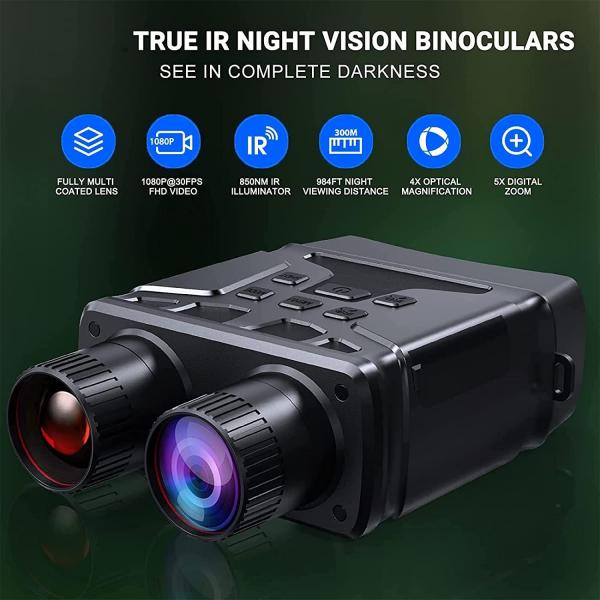 Quality 4'' Screen Infrared Binoculars Night Vision Day Night Vision Binoculars for sale