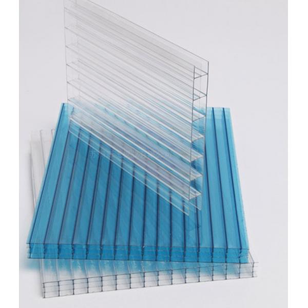Quality Four Walls Polycarbonate Hollow Sheet 20mm Honeycomb Plastic Sheets For Greenhouse for sale