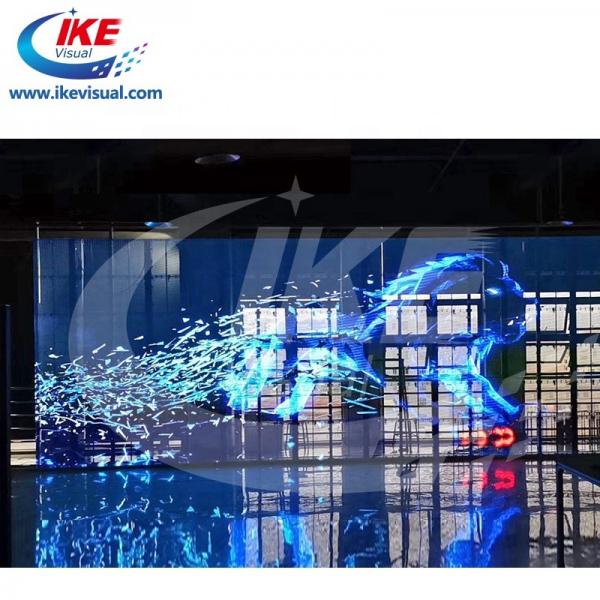 Quality Transparent Glass Outdoor Full Color LED Screen Advertising Display P10 1920hz for sale