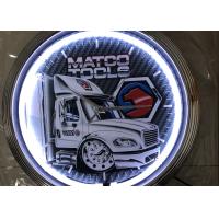 China 15 Inch CUL Neon Light Clocks Wall AC110V Glass Tubing for sale