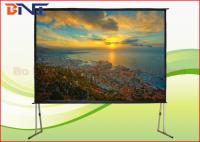 China Portable Rear Projection Projector Screen , 150 Inch 4:3 Fast Fold Projection Screen factory