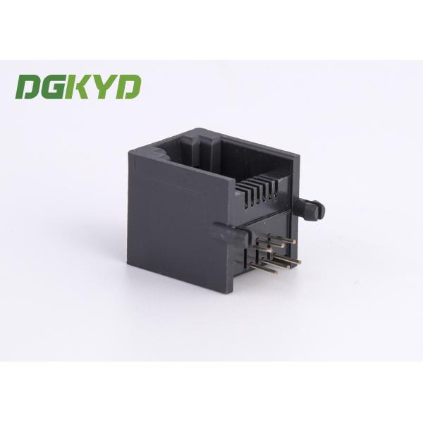 Quality Black Plastic Housing Telephone Jack 6p6c Rj11 Connector for sale