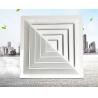China Four Way Ventilation Aluminum Square Ceiling Diffuser White Air Diffuser factory