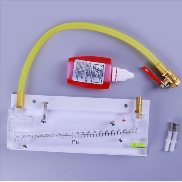 Quality Slash Negative Gas Inclined Tube Manometer Fire Engineering 0-200pa for sale