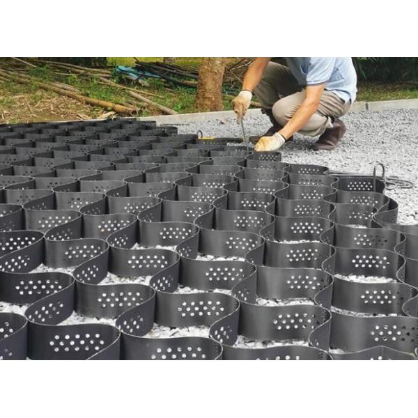 Quality HDPE Gravel Patio Stabilizer Geocell Grid For Road Construction for sale