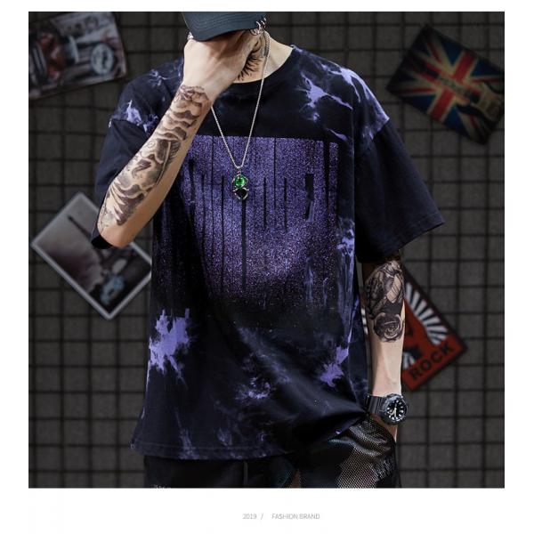 Quality 120-250gsm Summer Unisex Oversized T Shirt Tie Dye Short Sleeve Men′S Hip Hop for sale