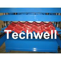 China PLC Control Step Tile Roll Forming Machine for Glazed Tile , Roof Tile , Metal Roof Tile factory