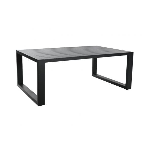 Quality Black Metal Base Dining Room Table Modern Rectangle Customized for sale