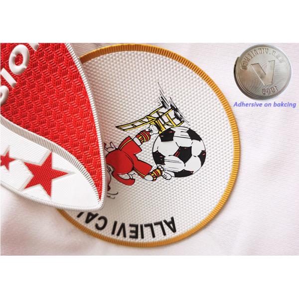 Quality Clothing TPU Custom Uniform Patches , Heat Press Iron On Patches for sale