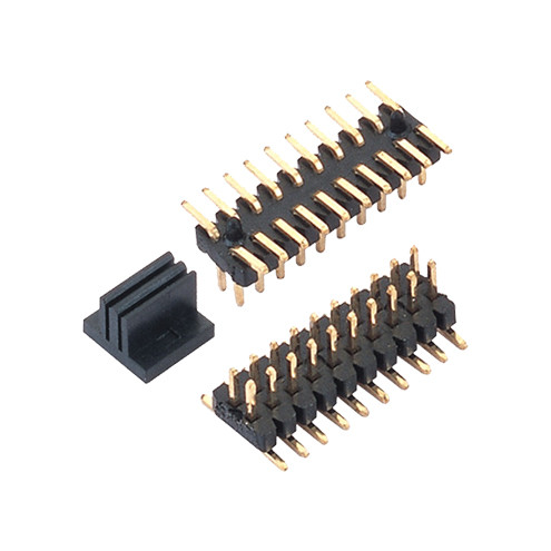 Quality Gold Plating 2.0 Mm Pitch Header SMT 2 Row Pin Header 90 Degrees for sale
