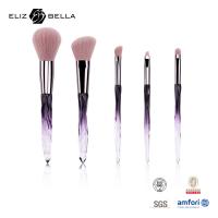 China 5pcs Cosmetic Makeup Brushes Aluminium Ferrule Synthetic Hair Private Label Design Makeup Tools for sale
