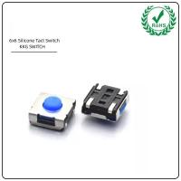 Quality PPA Body Silicone Mini Push Button Tact Switch 4 Pins 6x6 AC250V for sale