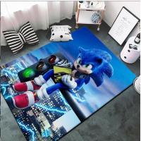 China Hedgehog Sonic Crystal Velvet Floor Carpets For Boy Bedroom factory