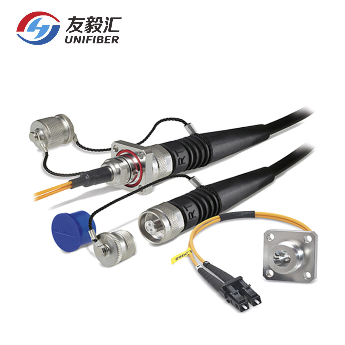 China RDC 2F ODC FTTA CPRI Fiber Cable Assembly Rosenberger Duplex Connector for sale