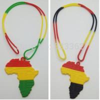 China silicone African necklace African map pendant necklace factory