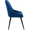 China High Back Velvet SideUpholstered Kitchen Chairs Metal Leg For Tufted Chair factory