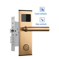 China Cerradura Hotel Door Security Locks 1.5V Alkaline MF1 Card Smart Door Locks for sale