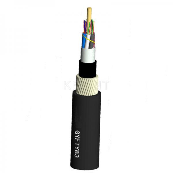 Quality KEXINT GYFTY83 Outdoor Anti-bird Pecking Rat-proof Non-metal Central Strengthen FRP Optical Fiber Cable for sale