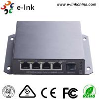 Quality E- Link Industrial POE Fiber Media Converter 4 Port EPON ONU With PoE 1 Uplink for sale
