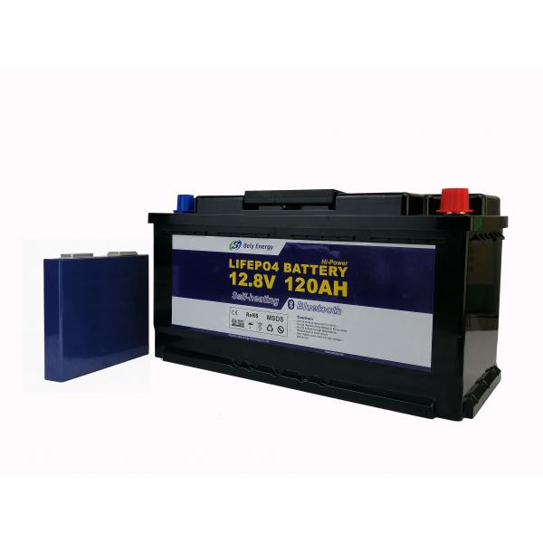 Quality BT4.0 120Ah 12V Lithium Leisure BatteryLithium Iron Phosphate Deep Cycle Battery for sale