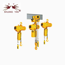 China 1T 2T 5T Electric Chain Hoist 10m Lifting Height Large Load Capacity Yellow factory