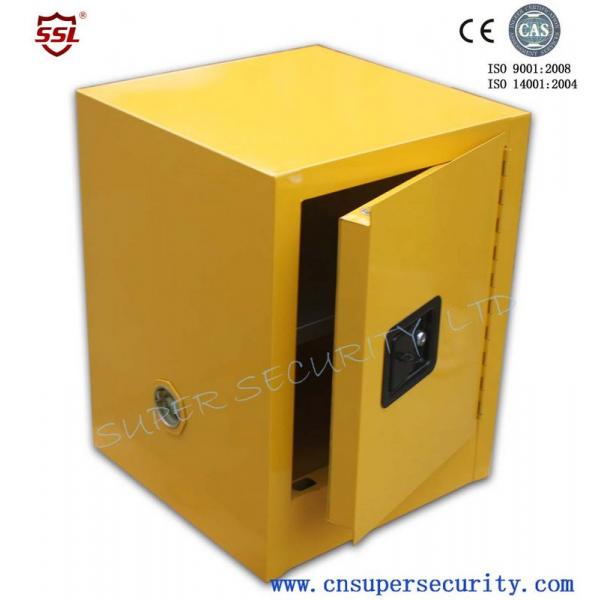 Quality Yellow Powder Coated Flammable Chemical Storage Cabinets For Laboratory , Bench for sale