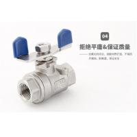 china 2PC butterfly handle ball valve,stainless steel 2PC ball valve,304/CF8M,201,F/M end