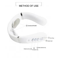 China Cordless Rechargeable Pulse Neck Massager Electric Wireless Neck Massager With Heat factory