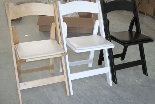 Buy White Outdoor Resin Folding American Wedding Chair Wimbledon