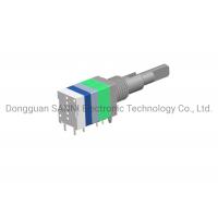 China Absolute Rotary Dual Shaft Encoder 16 Detent Integrated With Push Switch factory