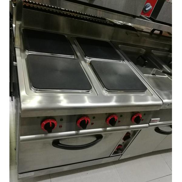 Quality Western Kitchen Equipment Commercial Gas Stove 4 Burner with Down Oven 700*700 for sale