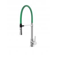 China Chrome Green Single Hole Magnetic Pull Down Kitchen Faucet Kitchen Water Mixer Tap factory