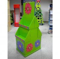 China 2 tier colorful graphic cardboard display stands / POP display racks for exhibit, shop factory
