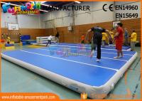 China 0.9mm PVC Tarpaulin Jumping Inflatable Gym Airtrick Mat / Blow Up Tumbling Mat factory