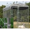 China OEM / ODM Accepted Metal Dog Kennel With Canopy Top Lock Design High Security factory