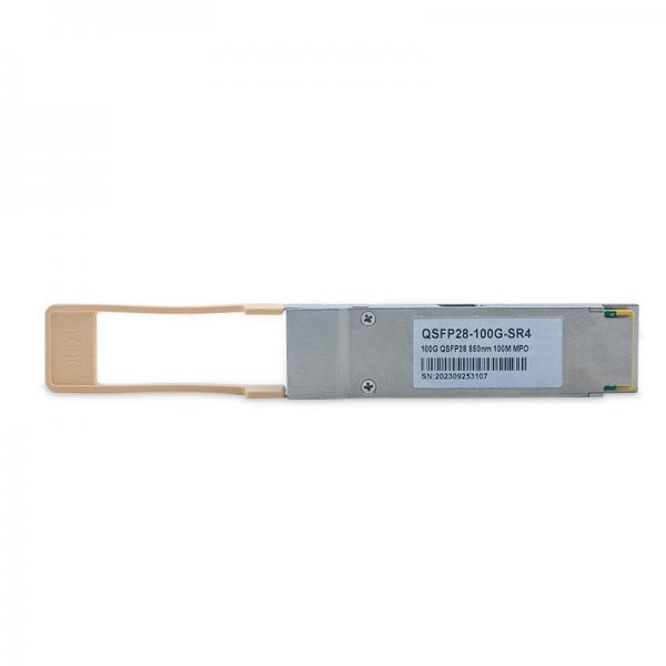 Quality 100m QSFP28 100GBASE SR4 MTP MPO-12 Over OM3 OM4 MMF Optical Transceiver Module for sale