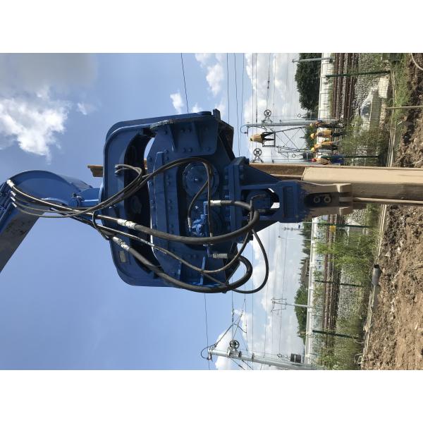 Quality High Accuracy Excavator Mounted Vibratory Hammer Pile Driver Quick Running Speed for sale