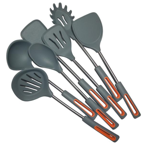 Quality Customized Silicone Spatula Kitchenaid Cooking Utensil Set 8 Pieces Eco Friendly for sale