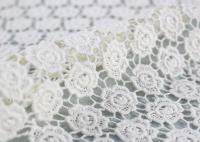 China Cotton Dying Lace Fabric Guipure French Venice Lace Wedding Dress Fabric Openwork factory