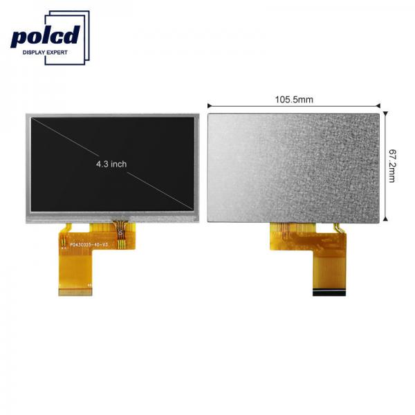 Quality Polcd 4.3 Inch 480x272 Tft Lcd Display RGB 24 Bit Touch Screen Lcd Display for sale
